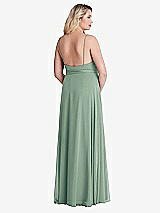 Alt View 2 Thumbnail - Seagrass Chiffon Maxi Wrap Dress with Sash - Cora