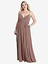 Alt View 1 Thumbnail - Sienna Chiffon Maxi Wrap Dress with Sash - Cora