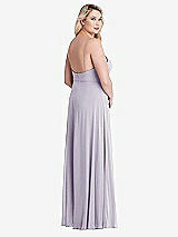 Alt View 2 Thumbnail - Moondance Square Neck Chiffon Maxi Dress with Front Slit - Elliott