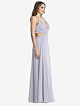 Side View Thumbnail - Silver Dove Ruffled Chiffon Cutout Maxi Dress - Jessie