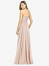 Rear View Thumbnail - Cameo One-Shoulder Draped Chiffon Maxi Dress - Dani