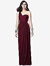 Alt View 1 Thumbnail - Cabernet One-Shoulder Draped Maxi Dress with Front Slit - Aeryn