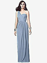 Alt View 1 Thumbnail - Cloudy One-Shoulder Draped Maxi Dress with Front Slit - Aeryn