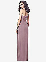 Alt View 2 Thumbnail - Dusty Rose One-Shoulder Draped Maxi Dress with Front Slit - Aeryn