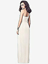 Alt View 2 Thumbnail - Ivory One-Shoulder Draped Maxi Dress with Front Slit - Aeryn