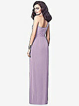 Alt View 2 Thumbnail - Pale Purple One-Shoulder Draped Maxi Dress with Front Slit - Aeryn