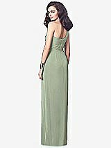 Alt View 2 Thumbnail - Sage One-Shoulder Draped Maxi Dress with Front Slit - Aeryn