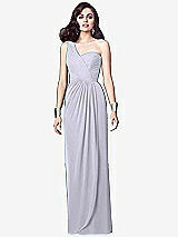 Alt View 1 Thumbnail - Silver Dove One-Shoulder Draped Maxi Dress with Front Slit - Aeryn