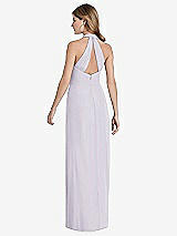 Front View Thumbnail - Moondance V-Neck Halter Chiffon Maxi Dress - Taryn