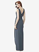 Rear View Thumbnail - Silverstone Sleeveless Draped Faux Wrap Maxi Dress - Dahlia