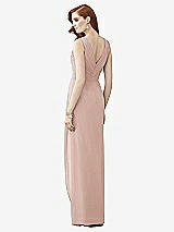 Rear View Thumbnail - Toasted Sugar Sleeveless Draped Faux Wrap Maxi Dress - Dahlia