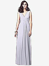 Front View Thumbnail - Silver Dove Draped V-Neck Shirred Chiffon Maxi Dress