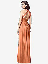 Rear View Thumbnail - Sweet Melon Ruched Halter Open-Back Maxi Dress - Jada