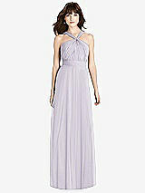 Front View Thumbnail - Moondance Twist Halter Chiffon Maxi Dress - James