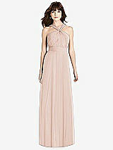 Front View Thumbnail - Cameo Twist Halter Chiffon Maxi Dress - James