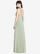 Rear View Thumbnail - Celadon Twist Halter Chiffon Maxi Dress - James