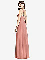 Rear View Thumbnail - Desert Rose Twist Halter Chiffon Maxi Dress - James