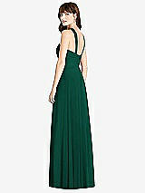 Rear View Thumbnail - Hunter Green Twist Halter Chiffon Maxi Dress - James