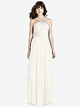 Front View Thumbnail - Ivory Twist Halter Chiffon Maxi Dress - James