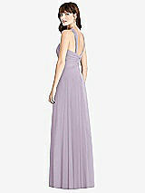 Rear View Thumbnail - Lilac Haze Twist Halter Chiffon Maxi Dress - James