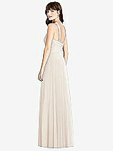 Rear View Thumbnail - Oat Twist Halter Chiffon Maxi Dress - James