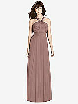 Front View Thumbnail - Sienna Twist Halter Chiffon Maxi Dress - James