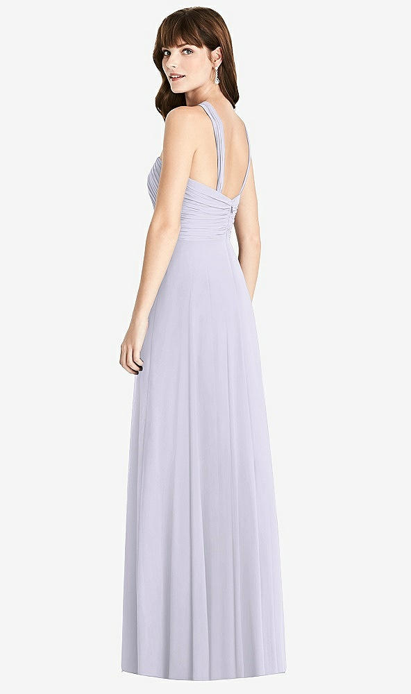 Back View - Silver Dove Twist Halter Chiffon Maxi Dress - James