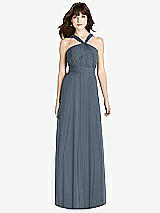 Front View Thumbnail - Silverstone Twist Halter Chiffon Maxi Dress - James