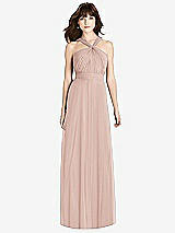 Front View Thumbnail - Toasted Sugar Twist Halter Chiffon Maxi Dress - James