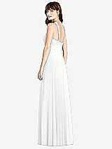 Rear View Thumbnail - White Twist Halter Chiffon Maxi Dress - James