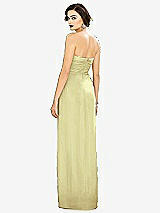 Alt View 2 Thumbnail - Butter Yellow Strapless Draped Chiffon Maxi Dress - Lila