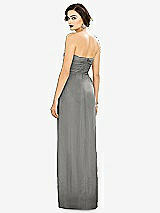 Alt View 2 Thumbnail - Chelsea Gray Strapless Draped Chiffon Maxi Dress - Lila