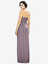 Alt View 2 Thumbnail - Lilac Dusk Strapless Draped Chiffon Maxi Dress - Lila