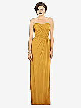 Alt View 1 Thumbnail - NYC Yellow Strapless Draped Chiffon Maxi Dress - Lila