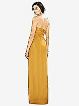 Alt View 2 Thumbnail - NYC Yellow Strapless Draped Chiffon Maxi Dress - Lila