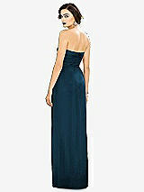 Alt View 2 Thumbnail - Atlantic Blue Strapless Draped Chiffon Maxi Dress - Lila