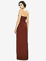 Alt View 2 Thumbnail - Auburn Moon Strapless Draped Chiffon Maxi Dress - Lila