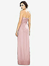 Alt View 2 Thumbnail - Ballet Pink Strapless Draped Chiffon Maxi Dress - Lila