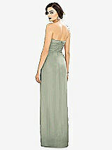 Alt View 2 Thumbnail - Celadon Strapless Draped Chiffon Maxi Dress - Lila