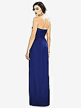 Alt View 2 Thumbnail - Cobalt Blue Strapless Draped Chiffon Maxi Dress - Lila