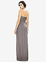 Alt View 2 Thumbnail - Cashmere Gray Strapless Draped Chiffon Maxi Dress - Lila