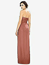 Alt View 2 Thumbnail - Desert Rose Strapless Draped Chiffon Maxi Dress - Lila