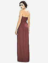 Alt View 2 Thumbnail - English Rose Strapless Draped Chiffon Maxi Dress - Lila