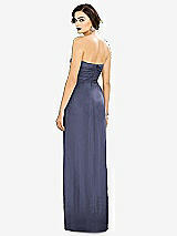 Alt View 2 Thumbnail - French Blue Strapless Draped Chiffon Maxi Dress - Lila