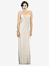 Alt View 1 Thumbnail - Ivory Strapless Draped Chiffon Maxi Dress - Lila