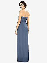 Alt View 2 Thumbnail - Larkspur Blue Strapless Draped Chiffon Maxi Dress - Lila