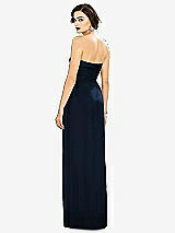 Alt View 2 Thumbnail - Midnight Navy Strapless Draped Chiffon Maxi Dress - Lila