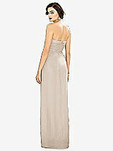 Alt View 2 Thumbnail - Oat Strapless Draped Chiffon Maxi Dress - Lila