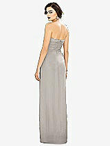 Alt View 2 Thumbnail - Oyster Strapless Draped Chiffon Maxi Dress - Lila