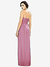 Alt View 2 Thumbnail - Powder Pink Strapless Draped Chiffon Maxi Dress - Lila